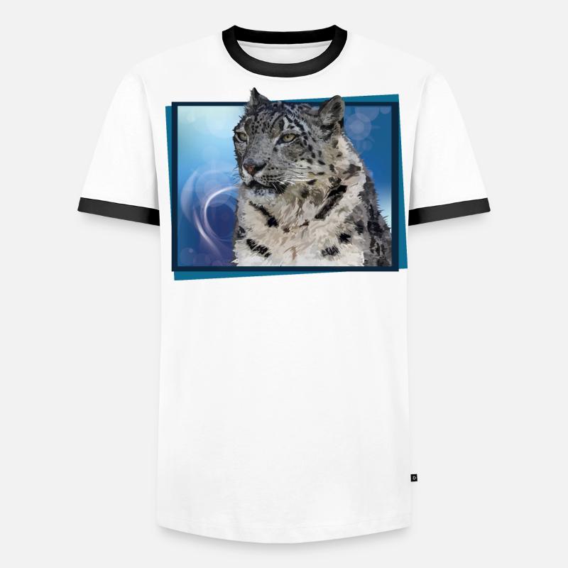 Snow leopard Men's Ringer Shirt