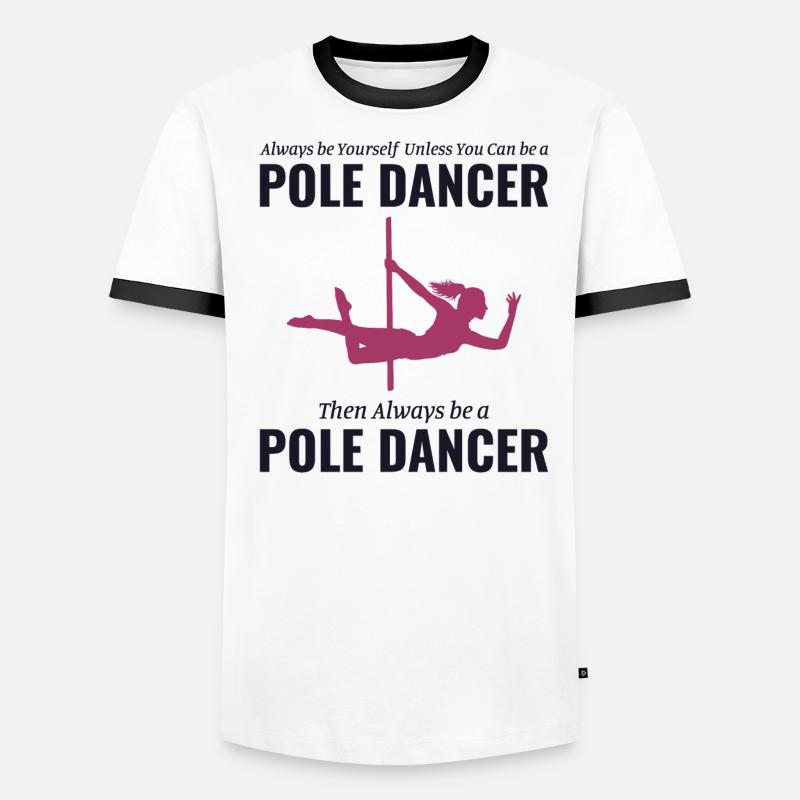 Pole Sport Dance Dancer Competition Acrobatics Men's Ringer Shirt