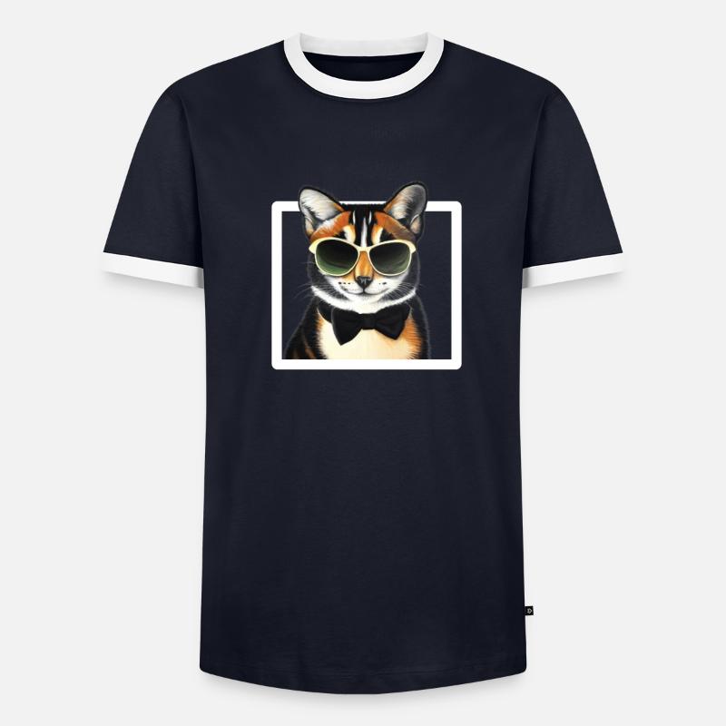 Coolste Katze - Männer Kontrast-T-Shirt - undefined