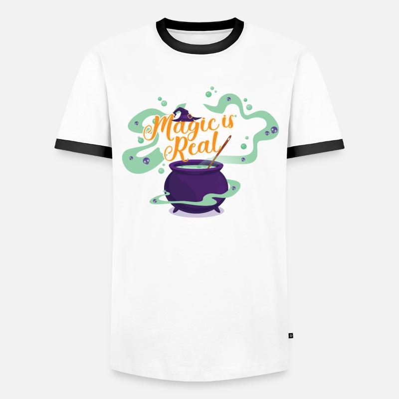 Magic is real witch magic potion magic Halloween Men's Ringer Shirt