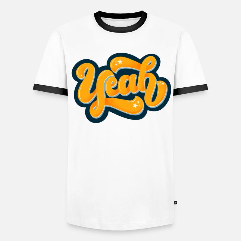 Yeah Männer Kontrast-T-Shirt