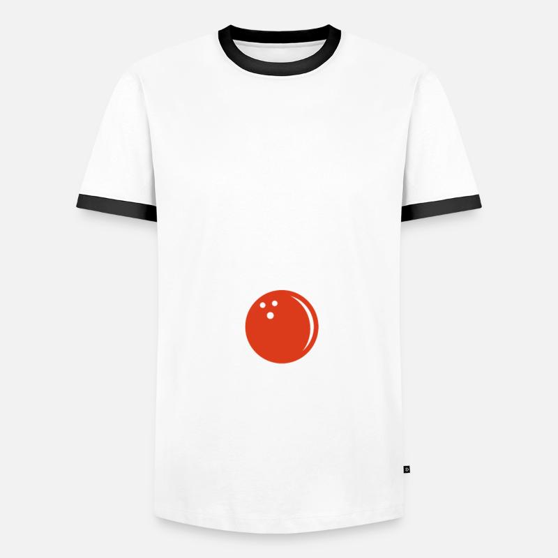 Bowling Bowler Gutter Strike Replacement Needles Men's Ringer Shirt