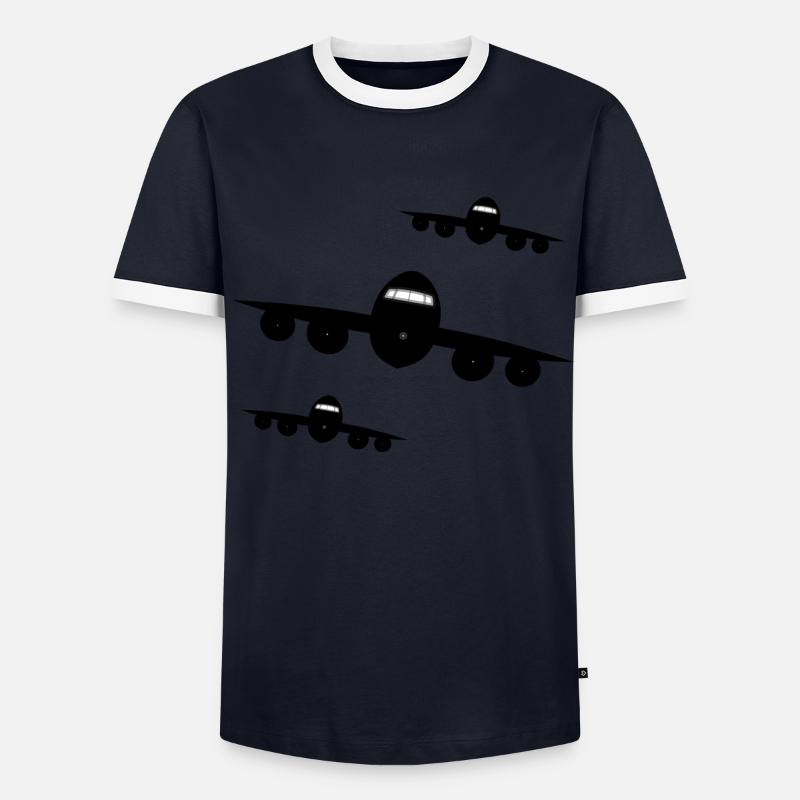 Jets approaching Men's Ringer Shirt