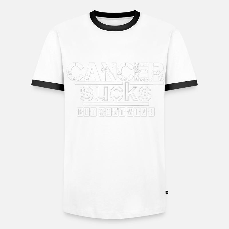 Krebs wird nicht gewinnen! Männer Kontrast-T-Shirt