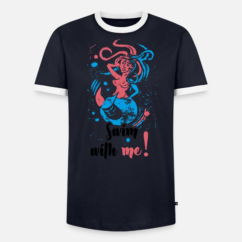 Nage avec moi T-shirt contrasté Homme