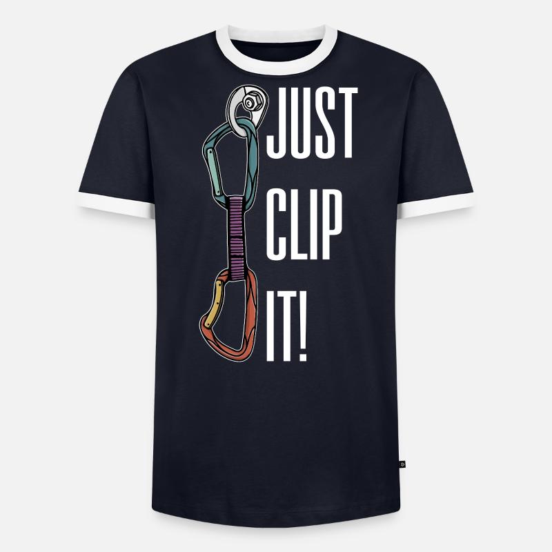 Expressschlinge kKlettern Kletterer - Männer Kontrast-T-Shirt - undefined