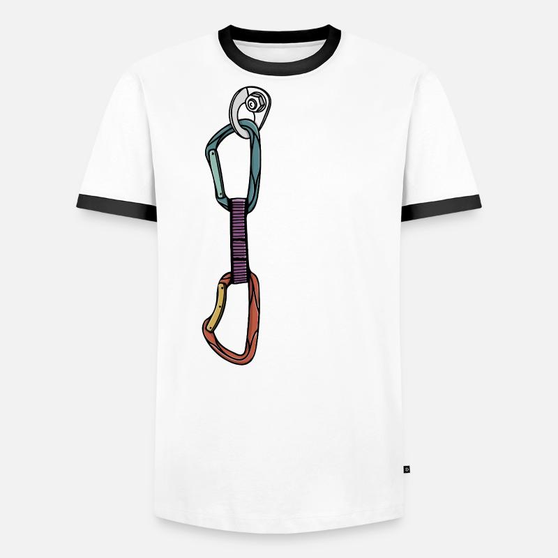 Expressschlinge kKlettern Kletterer Männer Kontrast-T-Shirt
