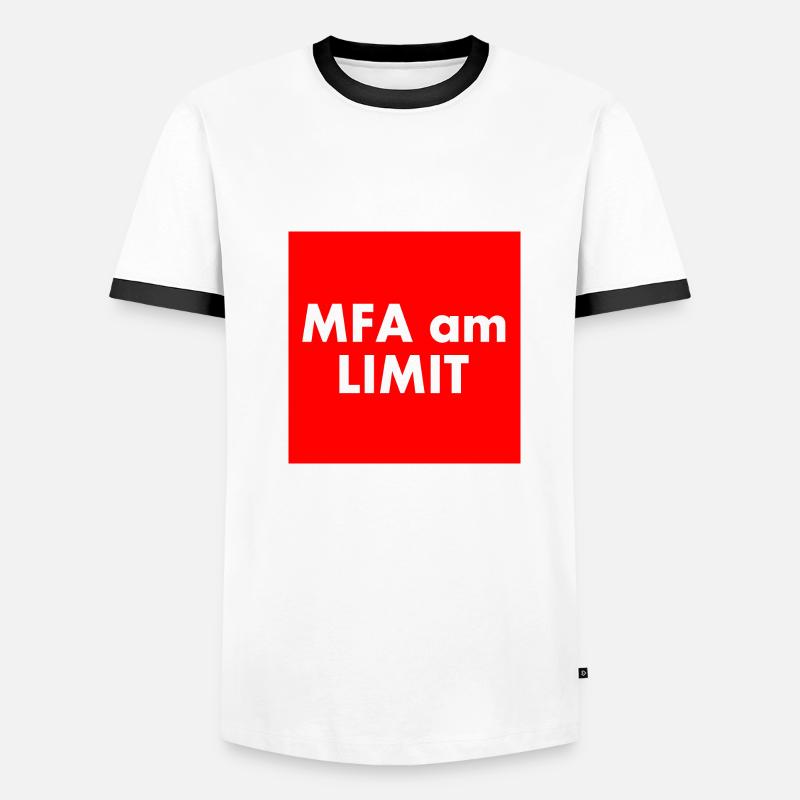 Mfa am limit Männer Kontrast-T-Shirt