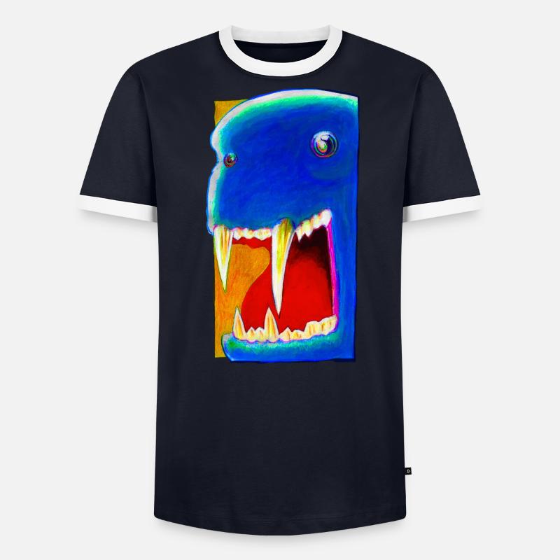BLUe Männer Kontrast-T-Shirt