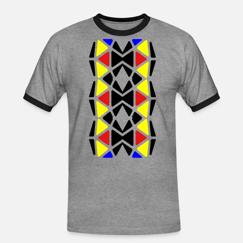 Pretty - Men's Ringer Shirt - heather grey/black