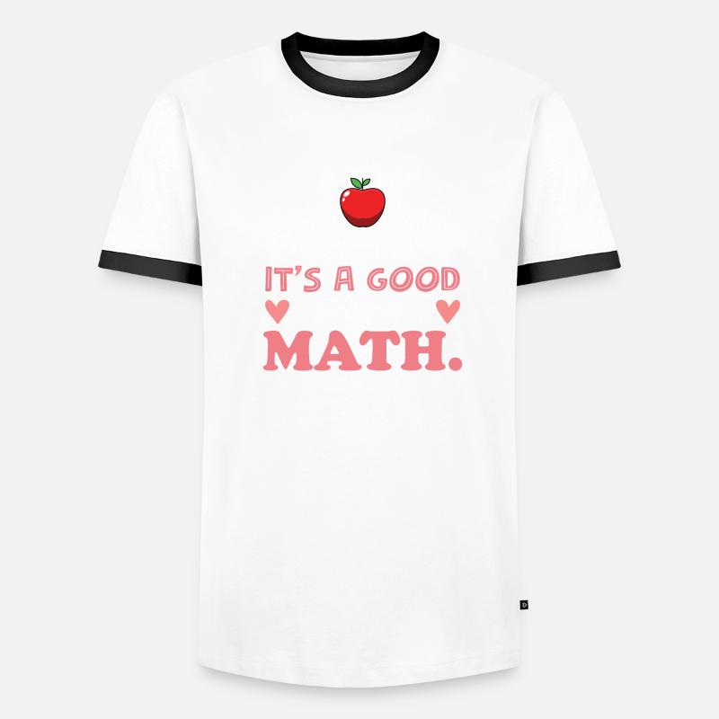 Math Mathématiques Mathématicien École Nerd Cadeau T-shirt contrasté Homme