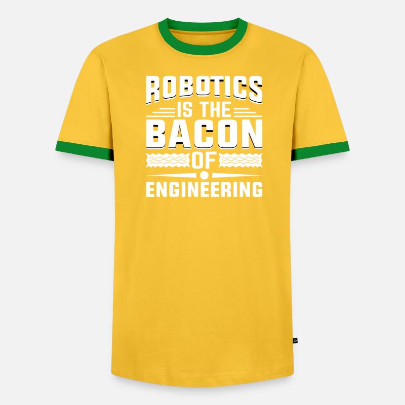 Robot Programmer Automation Technician - Men's Ringer Shirt - undefined