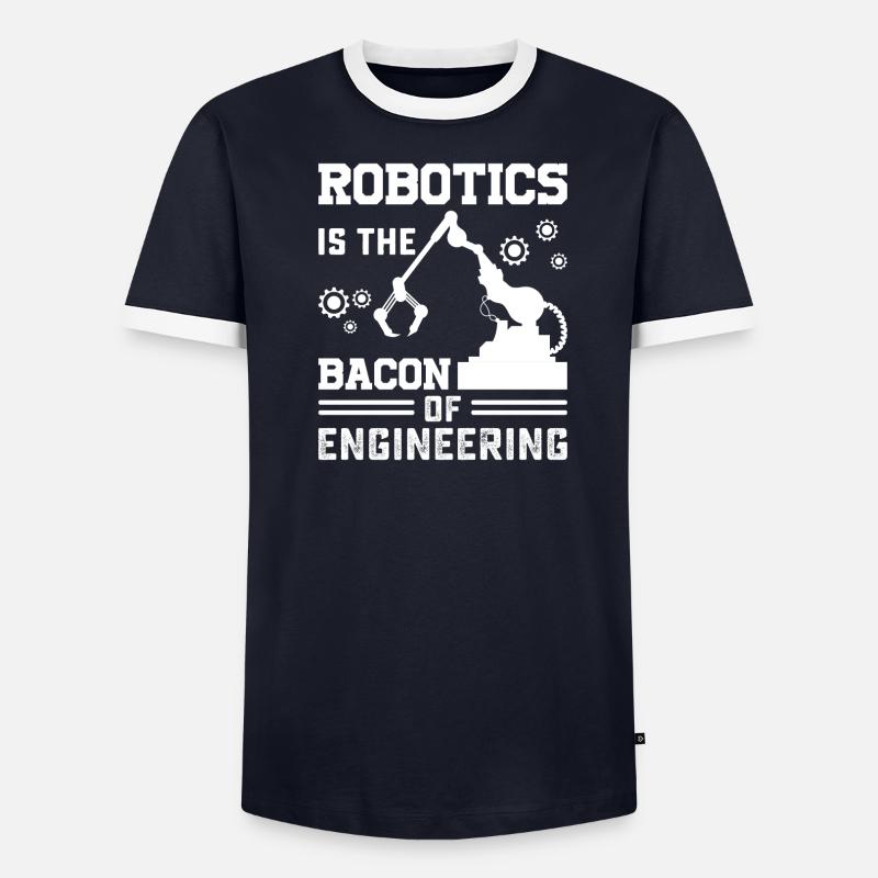 Robot Programmer Automation Technician - Men's Ringer Shirt - undefined