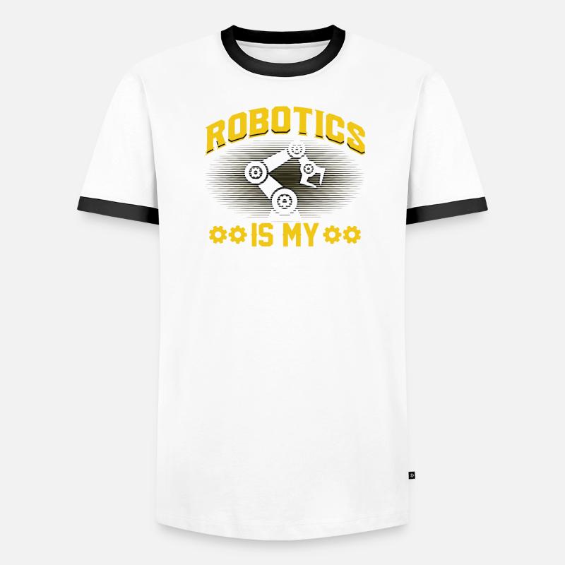Programmeur de robots Technicien en automatisation T-shirt contrasté Homme