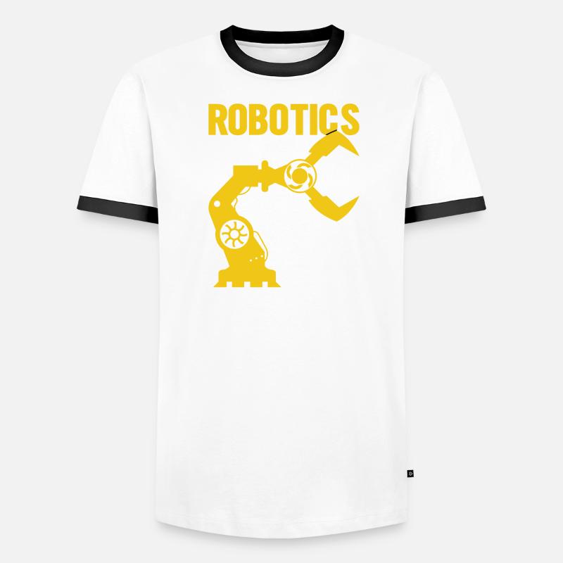Robot Programmer Automation Technician Men's Ringer Shirt