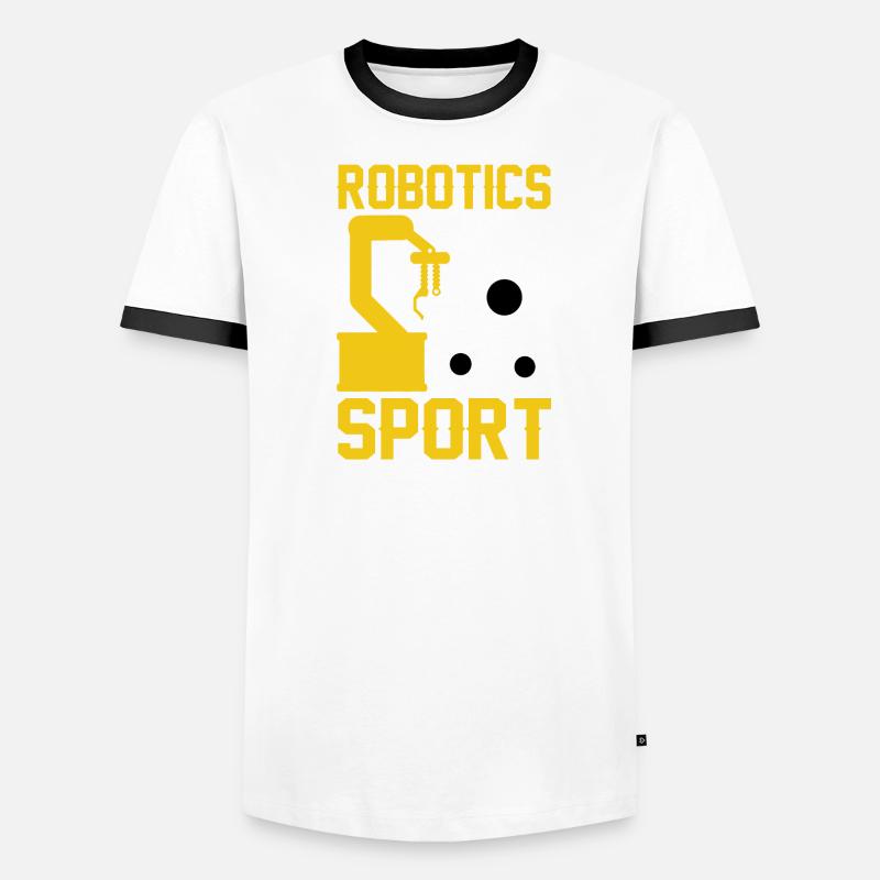 Robot Programmer Automation Technician Men's Ringer Shirt