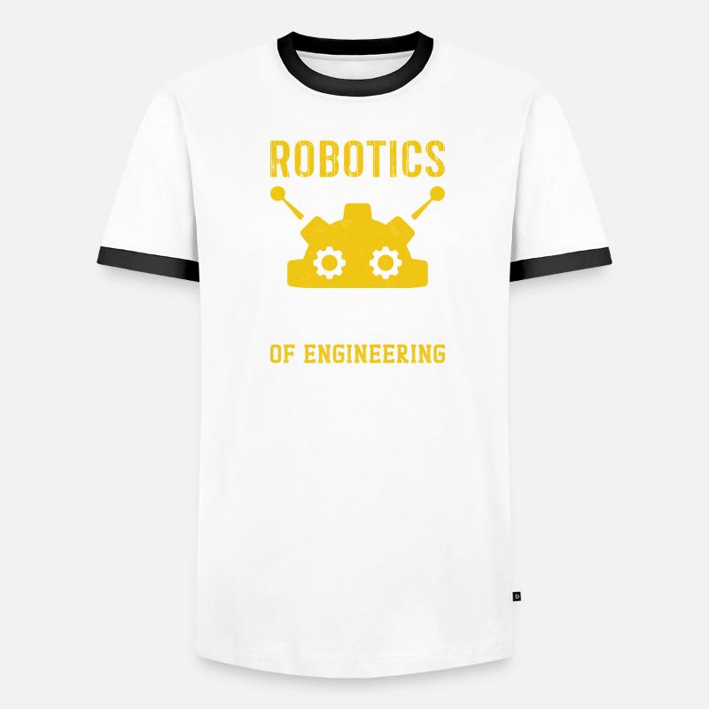 Robot Programmer Automation Technician Men's Ringer Shirt