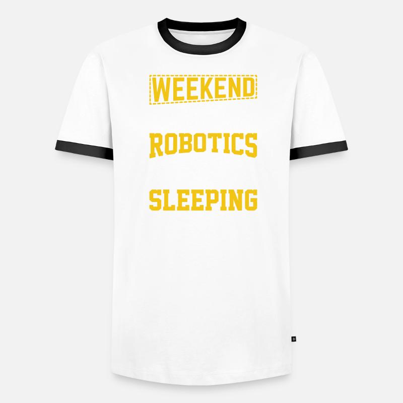 Robot Programmer Automation Technician Men's Ringer Shirt