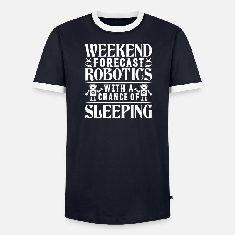 Robot Programmer Automation Technician - Men's Ringer Shirt - undefined