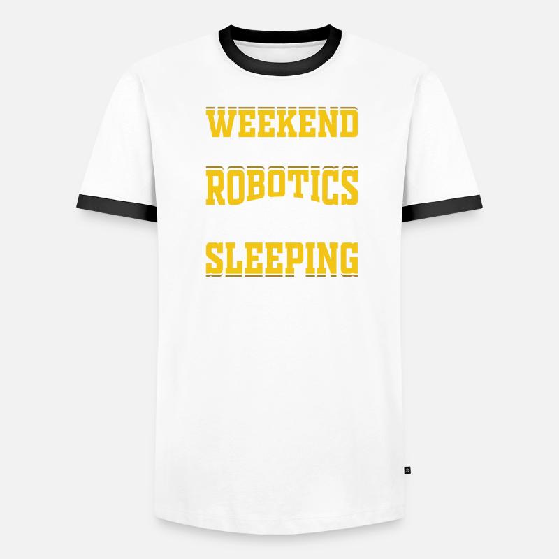 Robot Programmer Automation Technician Men's Ringer Shirt