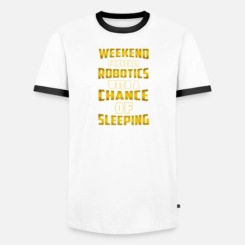 Robot Programmer Automation Technician Men's Ringer Shirt