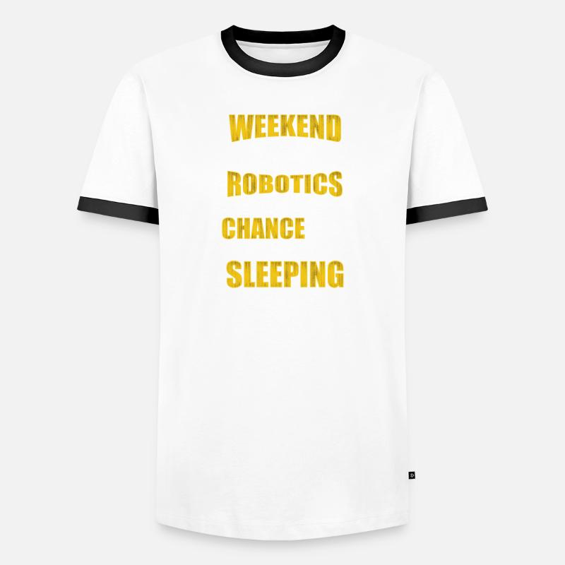 Robot Programmer Automation Technician Men's Ringer Shirt