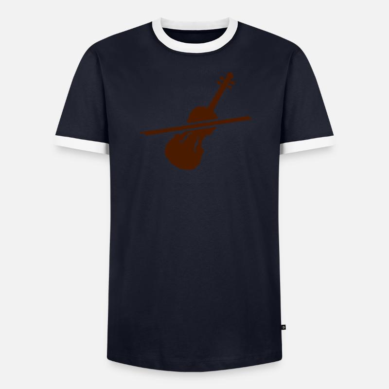 Violon T-shirt contrasté Homme