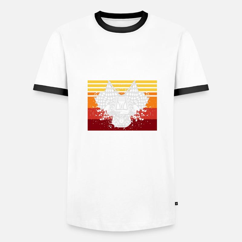 Conception de bateaux de course pour les courses de dragsters T-shirt contrasté Homme