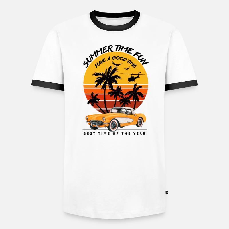 Summer Time Fun-Summer Feeling Men's Ringer Shirt