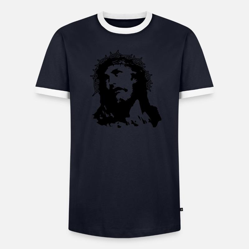 Jesus T-shirt contrasté Homme