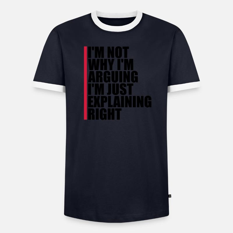 Je ne discute pas T-shirt contrasté Homme