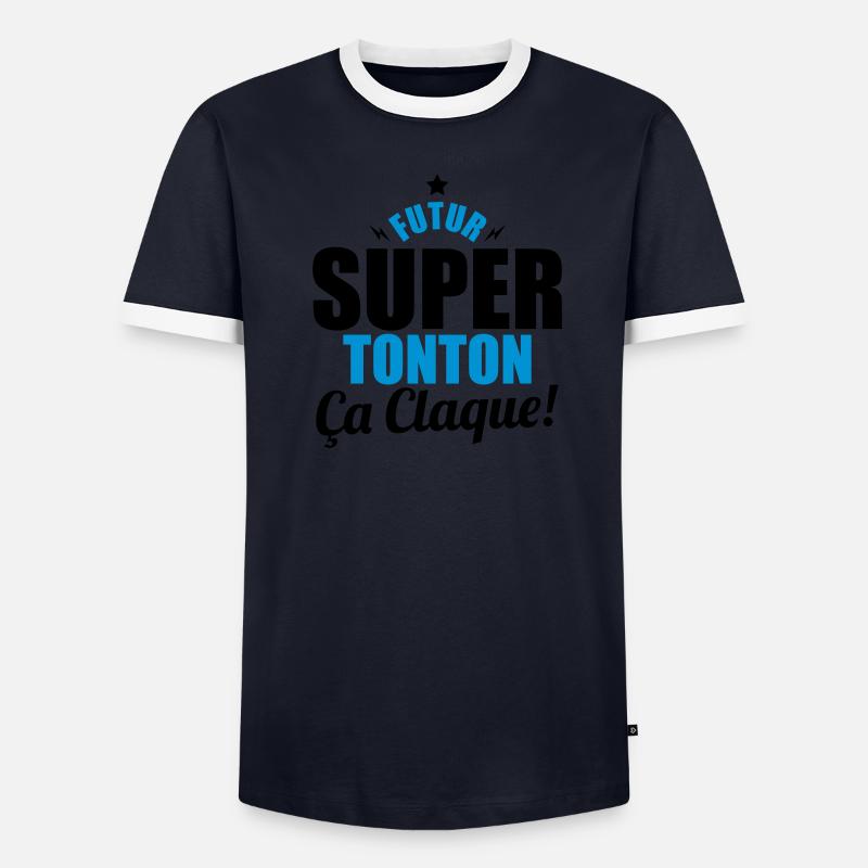 futur super tonton ça claque T-shirt contrasté Homme