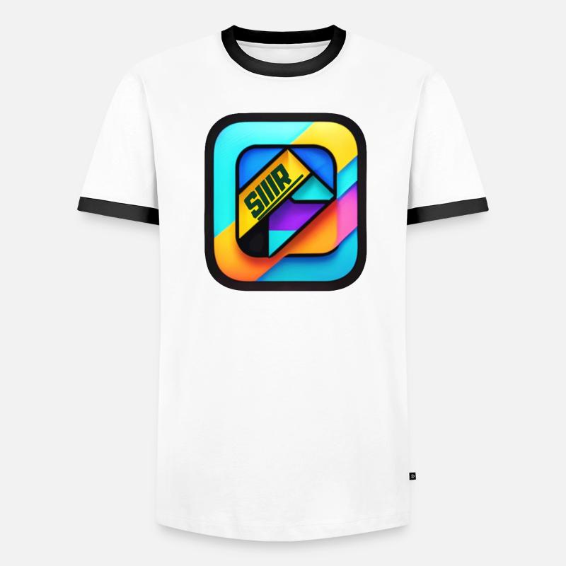 Multicolore cube color T-shirt contrasté Homme