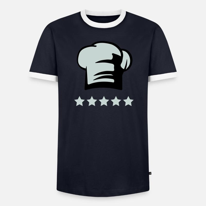 Chef's hat 5 star chef Men's Ringer Shirt