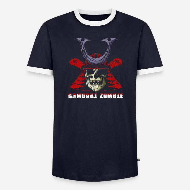 Samurai Zombie T-shirt contrasté Homme
