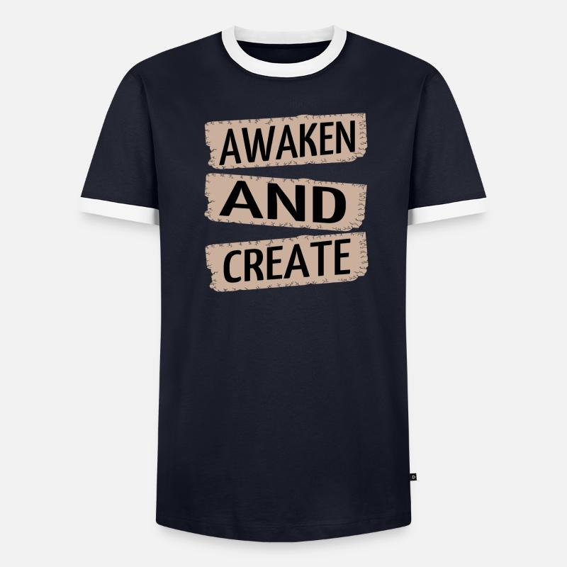 Enlightenment Quotes Innovative Ideas Statement Men's Ringer Shirt