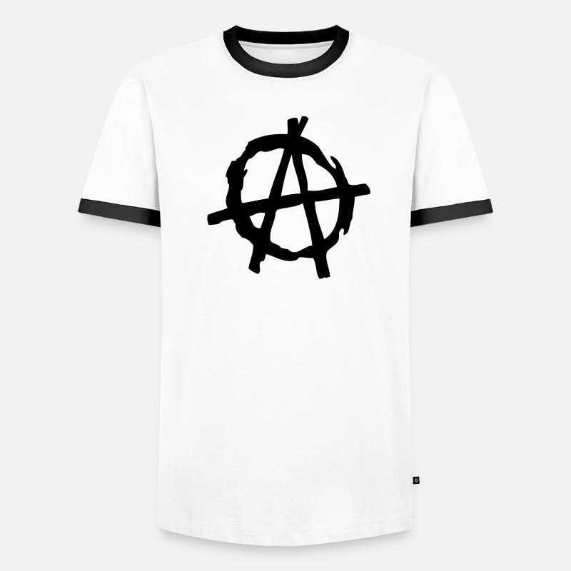 logo anarchy2 T-shirt contrasté Homme