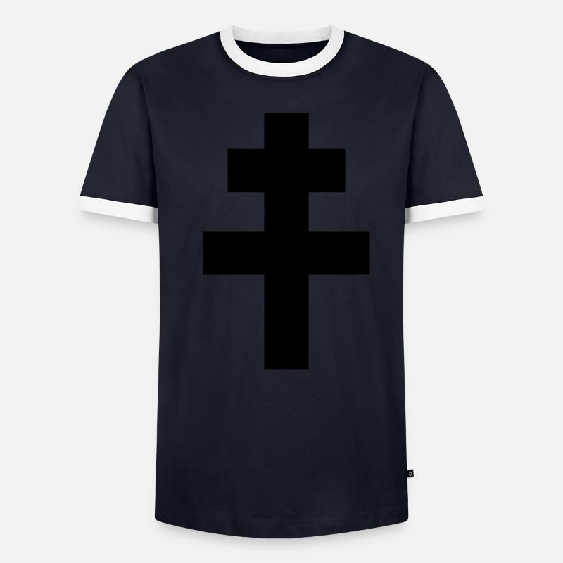 Croix de Lorraine T-shirt contrasté Homme