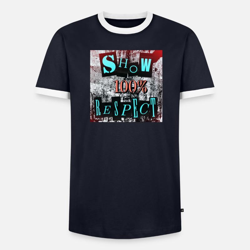 Faites preuve de respect à 100% T-shirt contrasté Homme