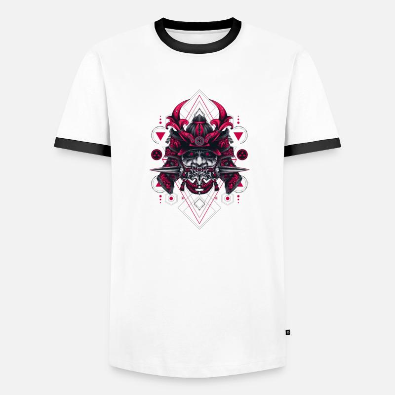 ONI SAMURAI SACRED GEOMETRY Men's Ringer Shirt