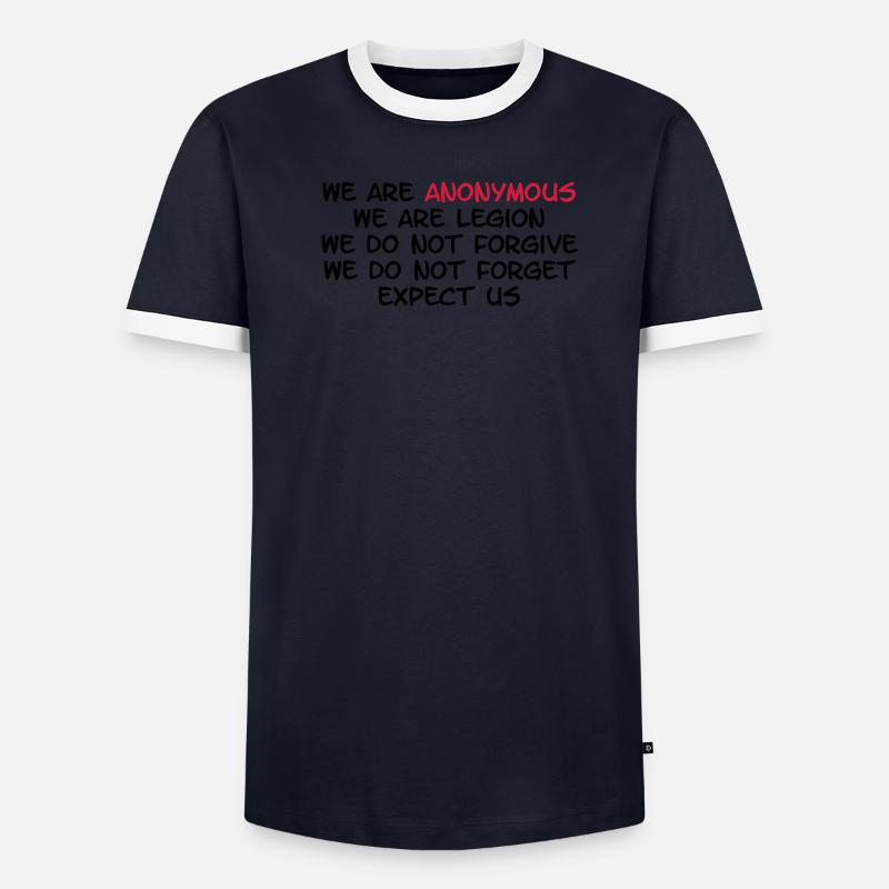 Anonymous T-shirt contrasté Homme