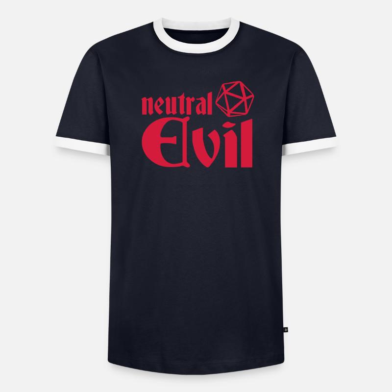 neutral evil Männer Kontrast-T-Shirt