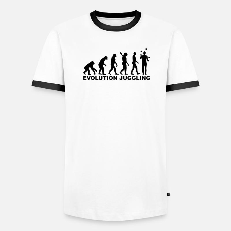 Jonglieren Männer Kontrast-T-Shirt