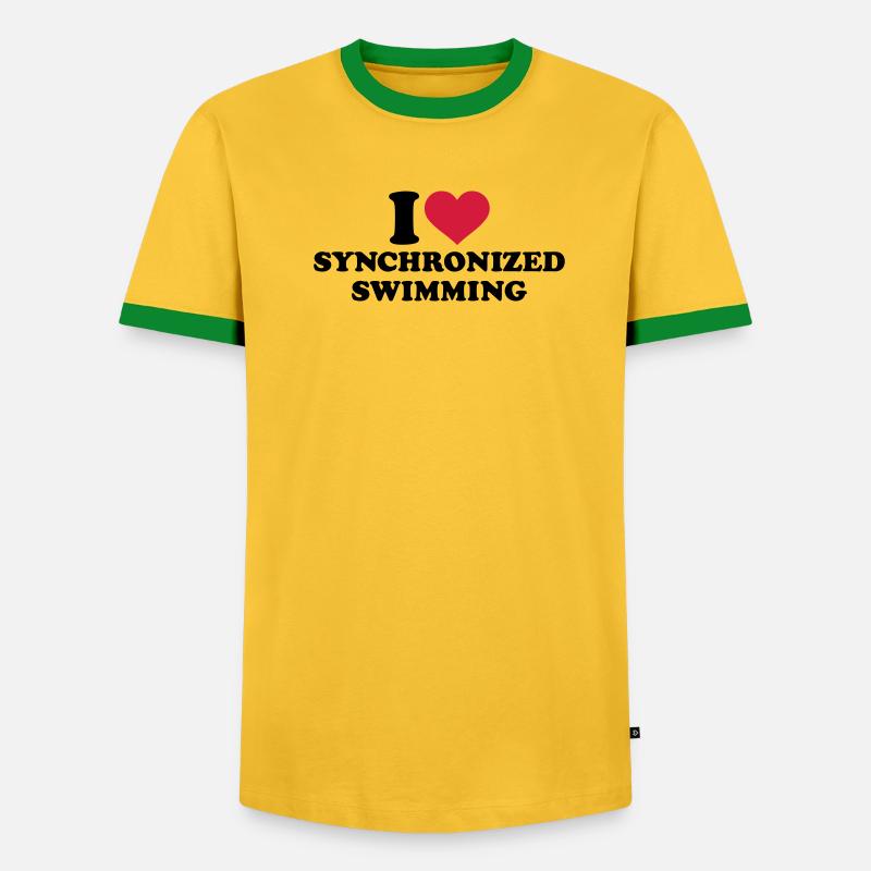 Synchronschwimmen - Männer Kontrast-T-Shirt - undefined