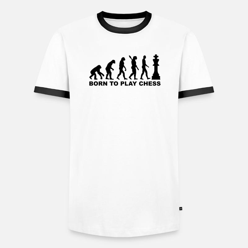 Schach Männer Kontrast-T-Shirt