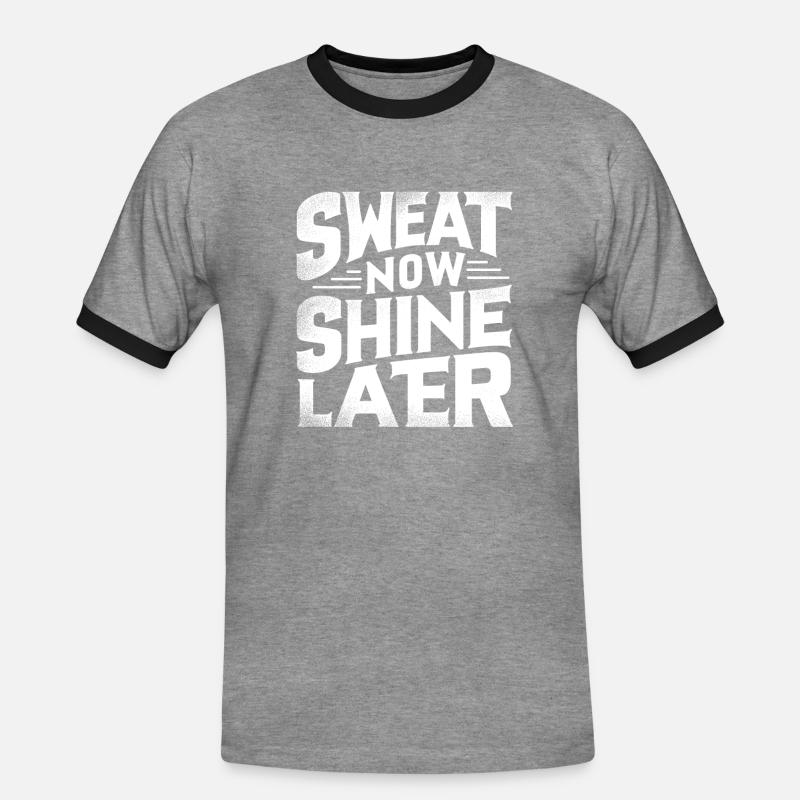 Decrease - Men's Ringer Shirt - heather grey/black