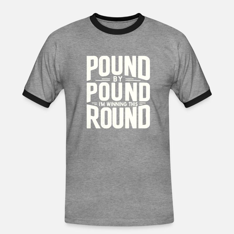 Decrease - Men's Ringer Shirt - heather grey/black