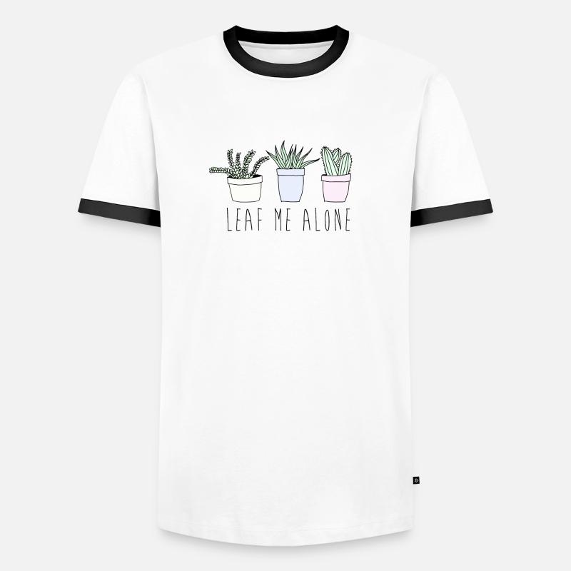 Leaf me alone Men's Ringer Shirt