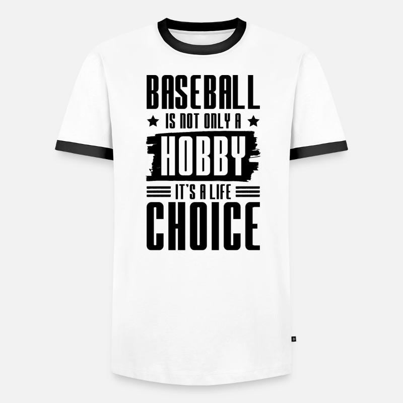 Passe-temps de baseball T-shirt contrasté Homme