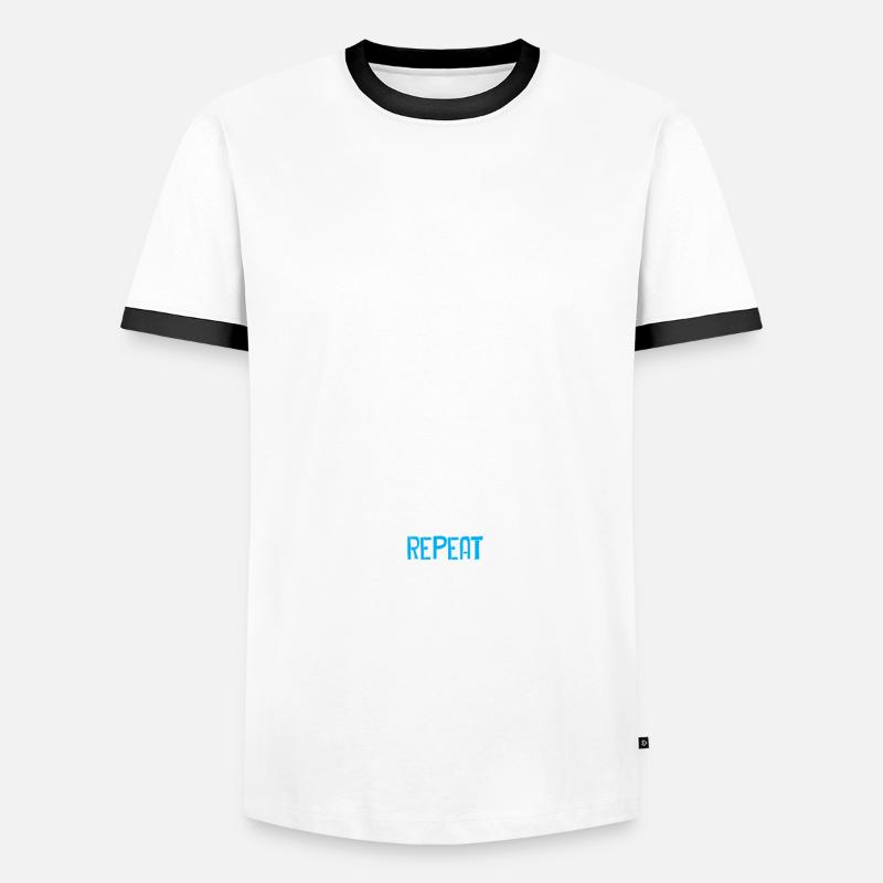 Roller Coaster Repeat Männer Kontrast-T-Shirt